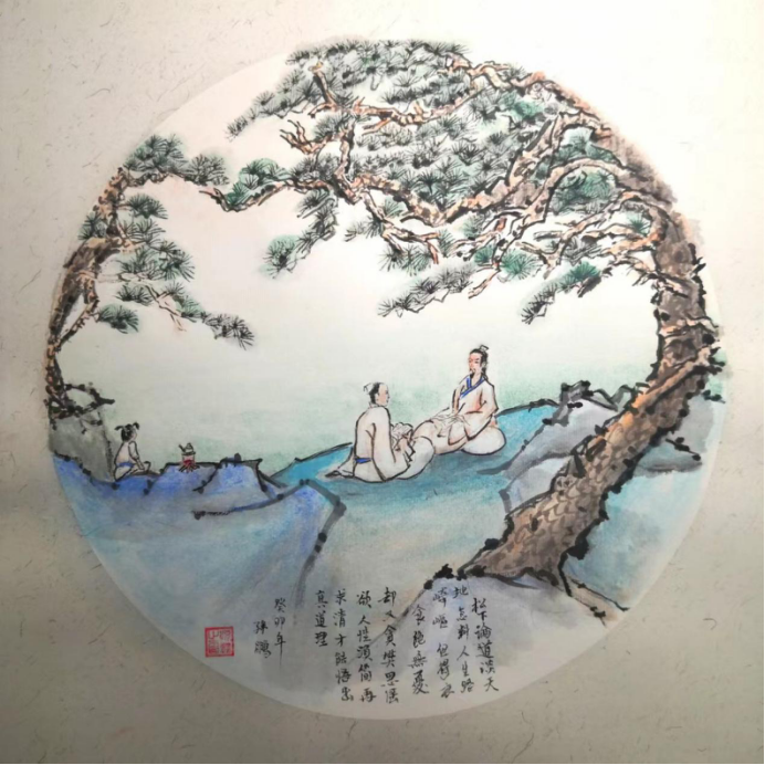 书画家孙鹏作品赏析