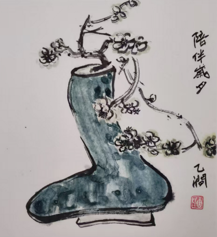 厚来斋中写苍鹰 笔墨凌云铸精神——唐智东艺术成就评述1063.png