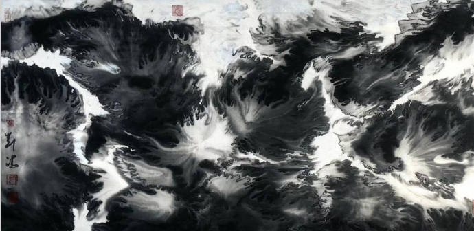 虚实之间,灵韵新生——评刘冯的元宇宙水墨山水画1129.png